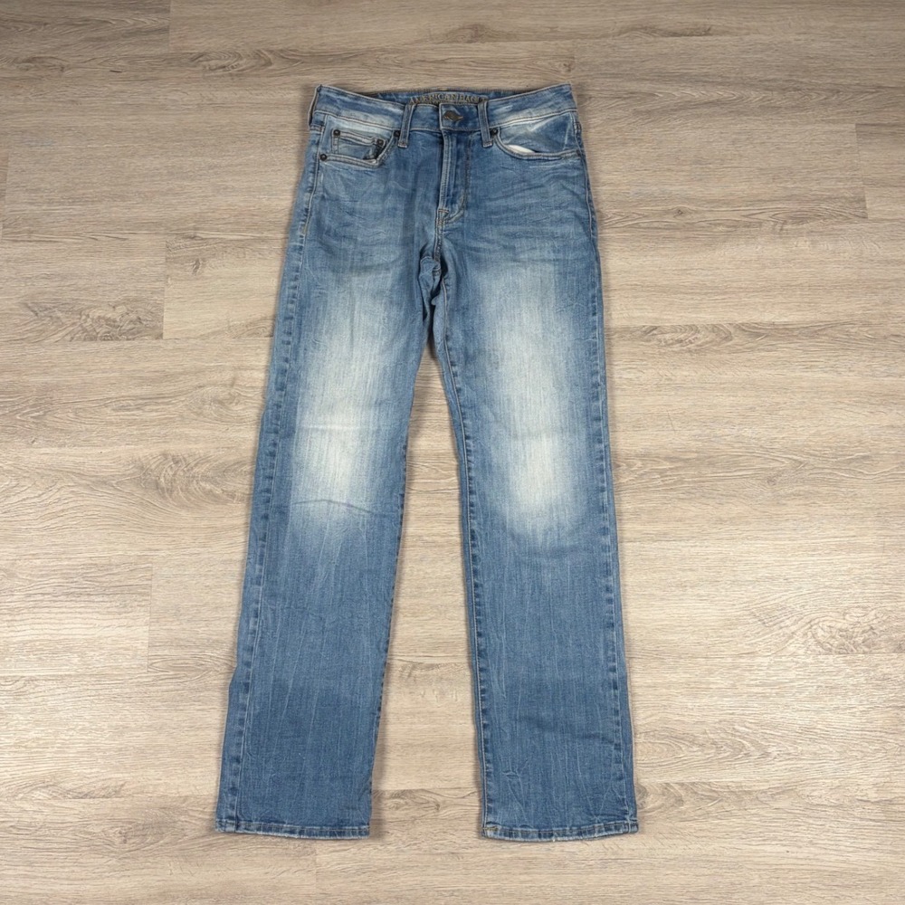 American Eagle Jeans Mens 30x32 Blue Original Straight Extreme Flex Denim